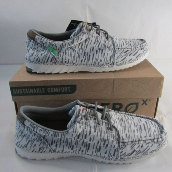 Twisted X Men's Zero X Casual Lace Up Loafer Sneaker - White/Grey MZX0001 - Picture 1 of 4